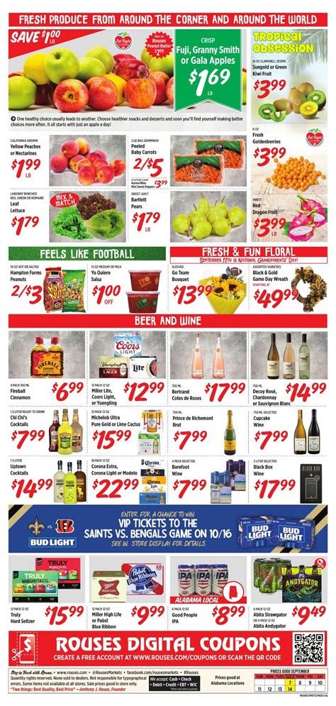 Rouses Weekly Ad Sep 07 – Sep 14, 2022