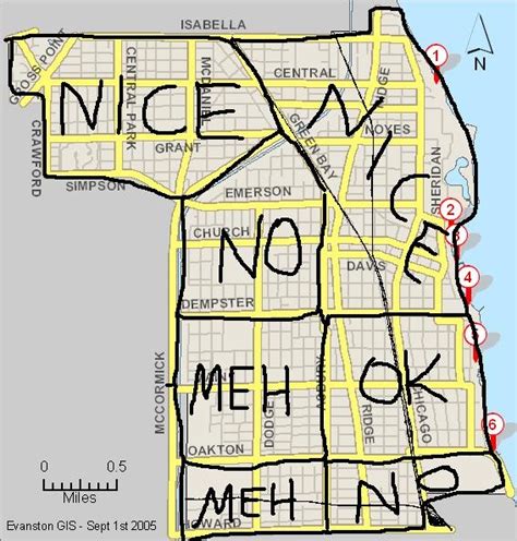 Chicago Map Evanston