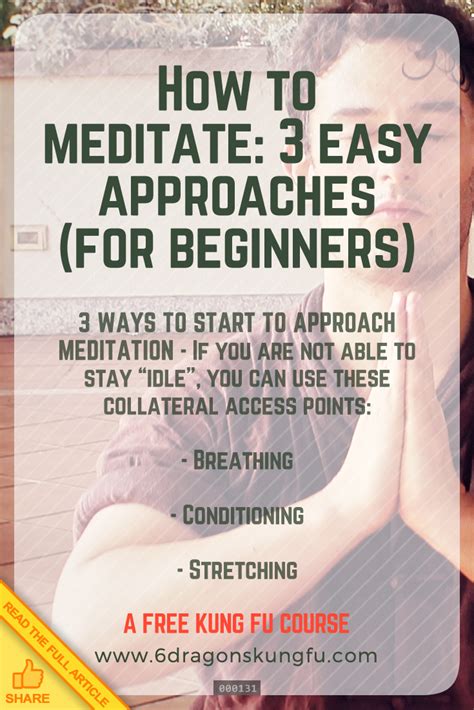 How To Meditate 3 Easy Approaches For Beginners Meditation