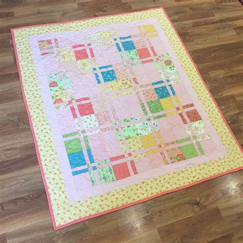Disappearing 4 Patch Baby Quilt Using Msqc Tutorial Quilts Baby