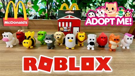 Brindes Adopt Me Roblox No Mc Donalds ColeÇÃo Completa Brinquedos