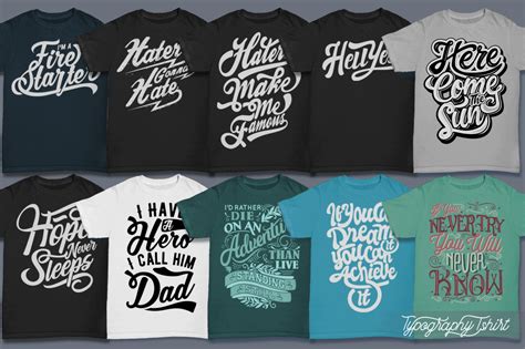 100 Typography T Shirt Designs Bundle 5 Vector Formats And Print Ready