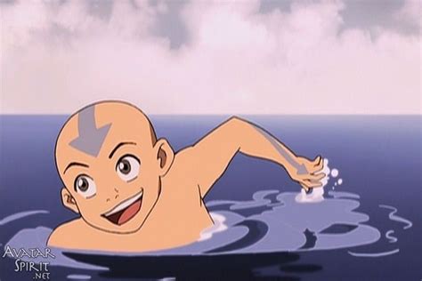Avatar Aang Swimming To Shore Aang Avatar Aang Avatar The Last Airbender