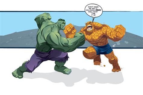 Hulk Vs Thing On Behance