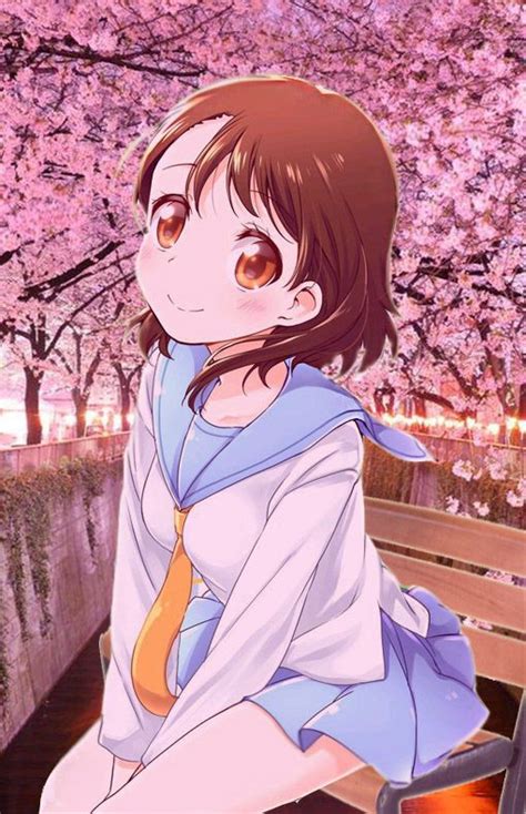 Kosaki Onodera Sitting On Bench Kawai Anime