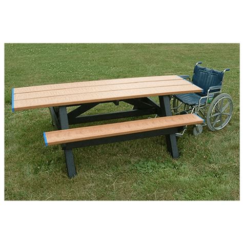 8 Standard Double Ada Compliant Picnic Table Terracast Products