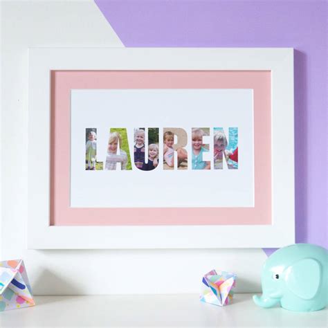 Personalised Girls Name Photo T Print By Hello Ruth