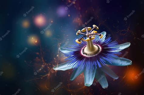 Premium Ai Image Passiflora Caerulea Blue Passion Flower Big