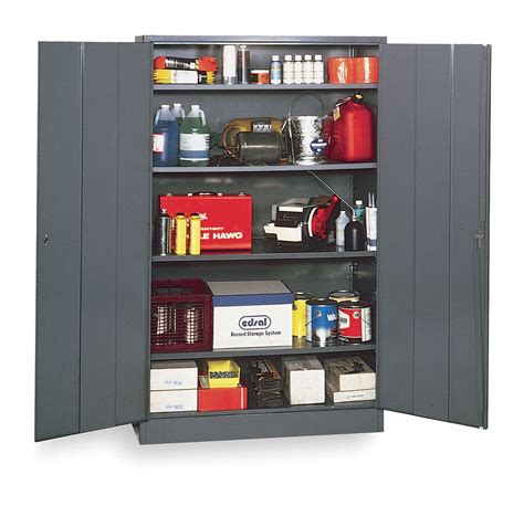 Edsal Commercial Storage Cabinet Gray 78 In H X 48 In W X 18 In D