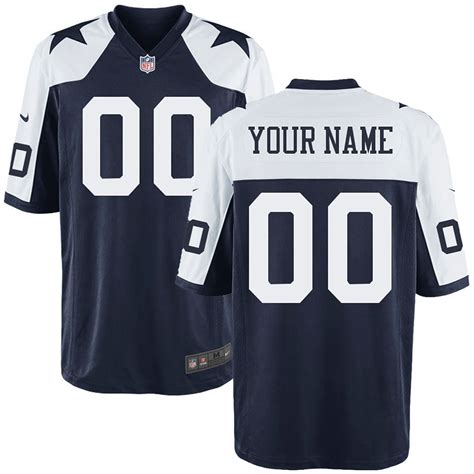Nike Mens Dallas Cowboys Customized Throwback Game Jersey