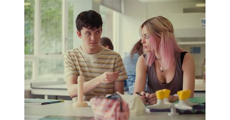 Asa Butterfield As Otis And Emma Mackey As Maeve Pictures Of The Cast Of Sex Education In Real