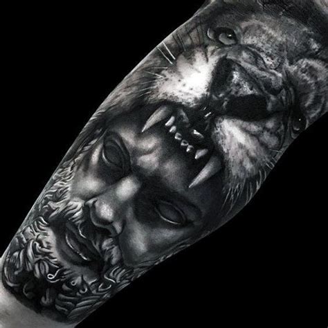 Cool Realistic Lion Tattoo Designs For Men Guide Hercules