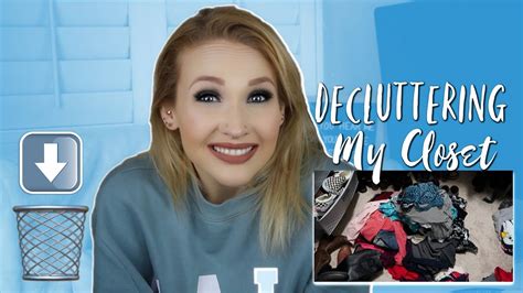 tossing things out decluttering my closet youtube