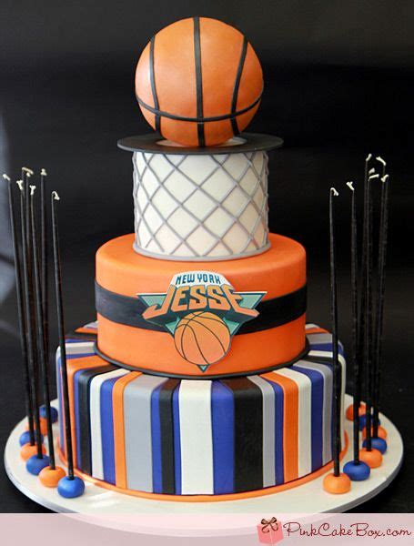 3 Tiered Basketball Pink Cake Box Best Custom Birthday Cakes In Nyc Delivery Available