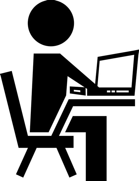 png file person at computer icon png 754x980 png clipart download