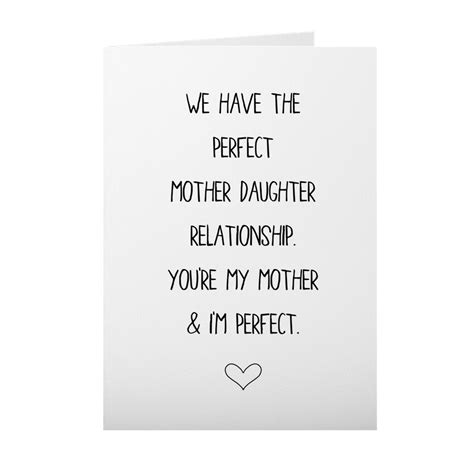 Funny Mothers Day Card From Daughter Mother Daughter Etsy