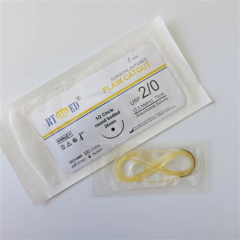 Ce Iso Approved Medical Disposable Sterile Absorbable Surgical Plain