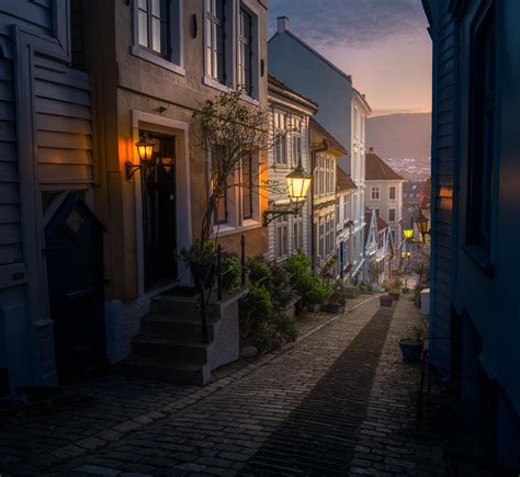 Old Streets Of Bergen Norway Oc Rmostbeautiful