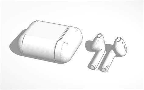 3d Design Airpods Case With Airpods Tinkercad