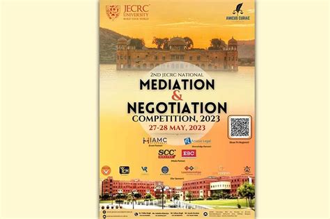 2nd Jecrc National Mediation And Negotiation Competition 2023 Scc Times