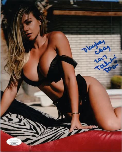 TAHLIA PARIS AUTHENTIC Hand Signed SEXY Playboy Cybergirl 8x10 Photo