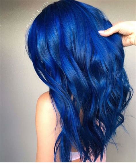 Pin By Kelley Devore On Hair Royal Blue Hair Hair Colour Design