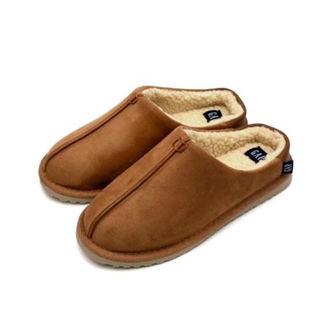 Musinsa公式 Gap Folding Suede Cold Weather Slippers Brown