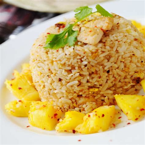 Top with lemony yogurt sauce for an easy summer meal. Pineapple Chicken Rice Recipe: How to Make Pineapple ...