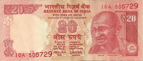 Coins And More Did You Know Series8 Twenty 20 Rupee Notes