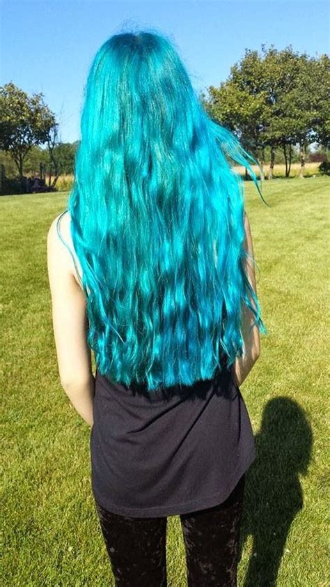 Turquoise Hair Turquoise Hair The Little Mermaid Daughter Long Hair