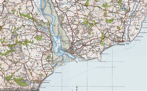 Historic Ordnance Survey Map Of Exmouth 1919
