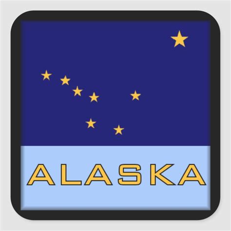 Alaska State Flag Sticker Flag State Flags Alaska Flag