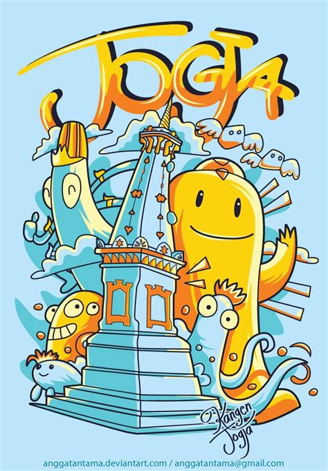 Tugu Jogja By Anggatantama Doodle Art Drawing Art Poster Design
