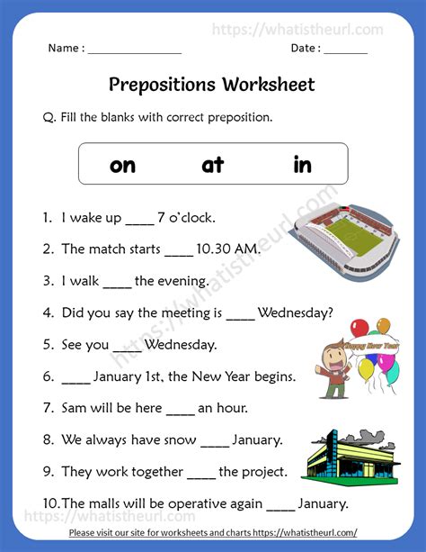 Prepositions of place online worksheet for grade 4. Preposition Worksheets for 4th Grade - Your Home Teacher