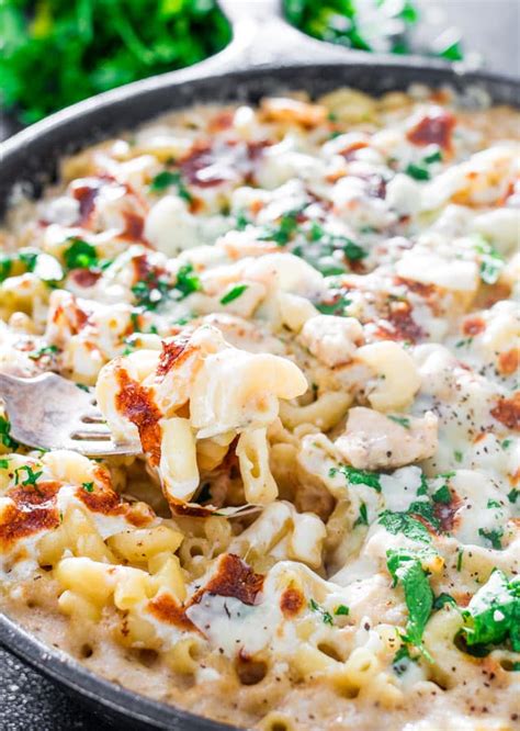 Easy Chicken Alfredo Pasta Bake Jo Cooks