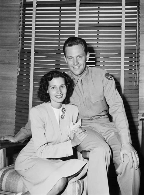 Brenda Marshall With Husband William Holden In Texas For The Filming Of