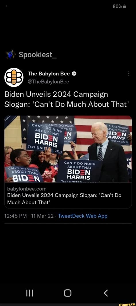 Spookiest The Babylon Bee Thebabylonbee Biden Unveils 2024 Campaign