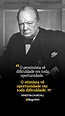 Frase motivacional do Winston Churchill para mudar sua vida. | Frases ...