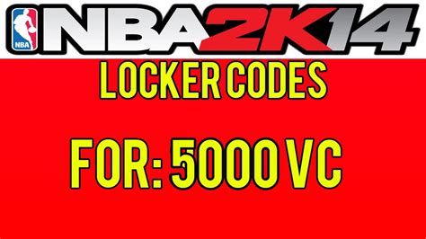 Different codes can be used on different occasions serving. NBA 2K14 Locker Codes - Free 5K VC! PS3/PS4/XBOX ONE/XBOX ...