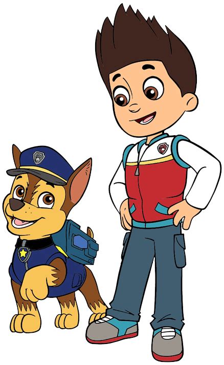 Chase And Ryder Clipart In 2021 Ryder Paw Patrol Paw Patrol