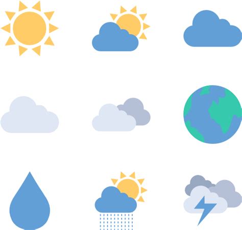 Download Hd Weather 50 Icons Weather Icons Png Transparent