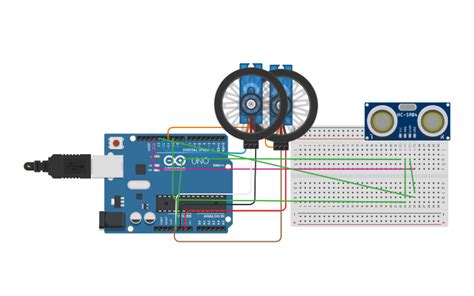 Circuit Design Copy Of Controlling Servo Motor Using Ultrasonic Sensor