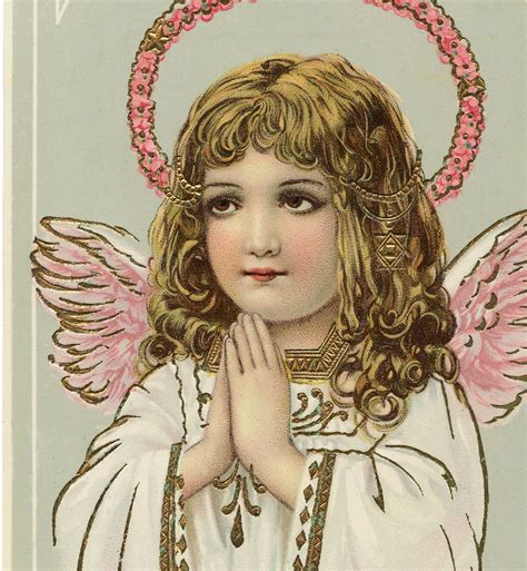 Vintage Angel Vintage Pink Christmas Angel Instant Digital Download