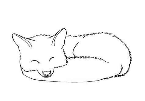 How To Draw A Sleeping Fox Step By Step Easy Animals 2 Draw