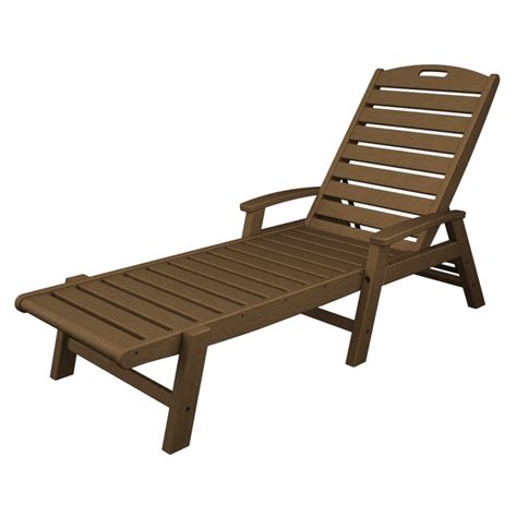 Trex Outdoor Furniture Yacht Club Green Plastic Frame Stationary Chaise Lounge Chairs With