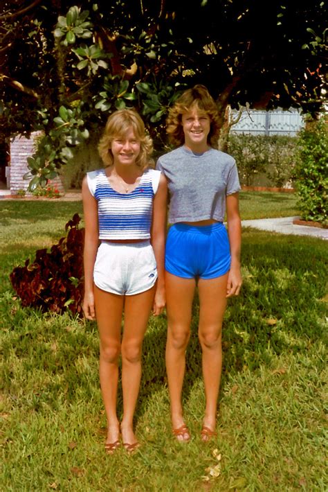 Julie And Friend My 80s Teen Neighbor Julie Posing With H Flickr
