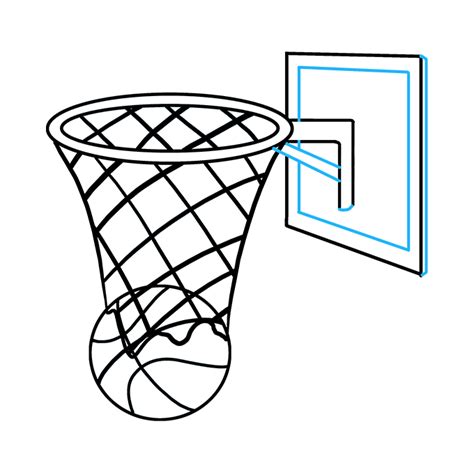 How To Draw A Basketball Hoop Really Easy Drawing Tutorial