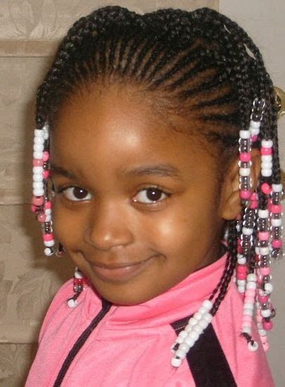 Little Girl Natural Hairstyle With Beads Black Women