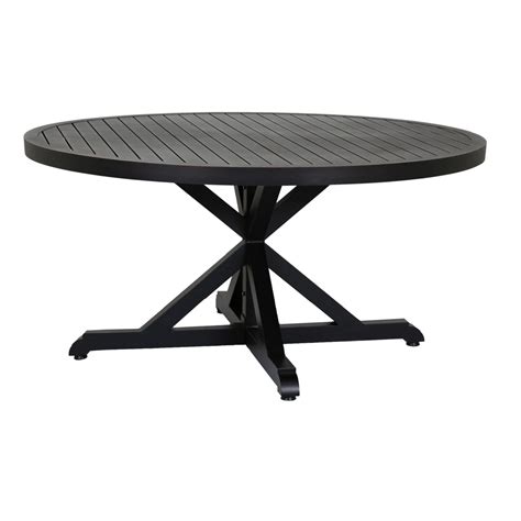 Monterey 60 Inch Aluminum Round Patio Dining Table By Sunset West Bbqguys