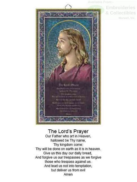 Gold Foiled Wood Prayer Plaque The Lords Prayer Crafted In Italy